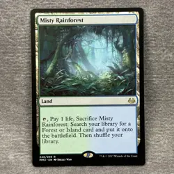 MTG Misty Rainforest Modern Masters 2017 MM3 #240 Non-Foil LP Magic Card - Image 1
