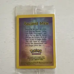 Unopened Sealed Ancient Mew Card 2000 Pokemon Movie Release - Image 1