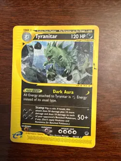Vintage Tyranitar Expedition 66/165 Non Holo Rare Pokemon Card HP - Image 1
