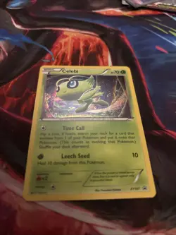 Pokemon TCG Celebi XY187 Black Star Promo Holo Rare Card Near Mint Condition - Image 1