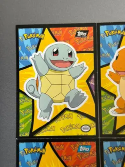 1999 Pokemon The 1st Movie Mewtwo Sticker Puzzle Chase Card Set (9) Blue & Black - Image 5