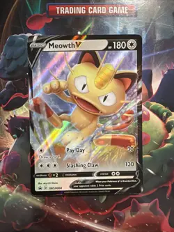 Meowth V SWSH004 SWSH: Sword & Shield Promo Cards Holo - Image 1