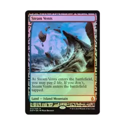 WotC MTG Zendikar Expeditions Steam Vents (Full Art) (Foil) NM - Image 1