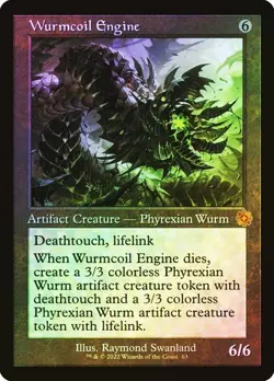 NM Foil Wurmcoil Engine, MTG, The Brothers' War Retro Artifacts, Magic, 63 - Image 1