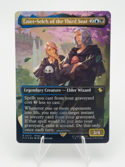 Emet-Selch of the Third Seat (Borderless) (Chocobo Track Foil) Commander - NM - Image 1