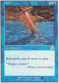 1 x Chill - Classic Sixth Edition - Heavy Play - MTG - Image 1