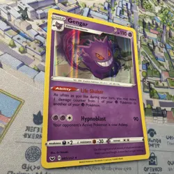 Gengar 085/202 Holo Rare Sword & Shield Pokemon Holo Near Mint - Image 2