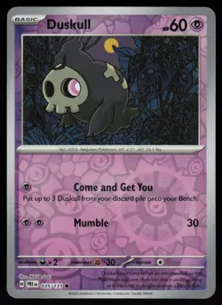 Duskull 035/131 Common Prismatic Evolutions Pokemon Reverse Holo Near Mint - Image 1
