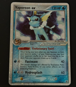 Vaporeon Ex 110/113 Ex Delta Species 2005 Pokemon Holo Card - Image 1