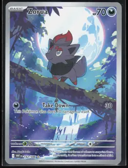 Pokemon Zorua SV: White Flare 142/086 Illustration Rare NM - Image 1