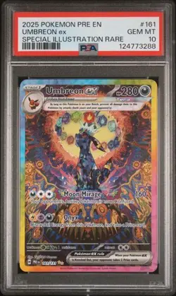 Pokemon Umbreon ex Prismatic Evolutions SIR #161 PSA 10 Gem Mint - Image 1