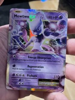 Pokemon TCG Mewtwo EX 52/108 Holo Card Evolutions Series, NM/M Condition - Image 1