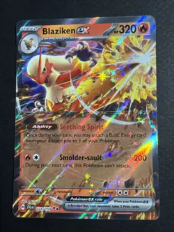 Pokemon TCG Blaziken EX Holo Double Rare Card 024/159 Sv09: Journey Together - Image 1