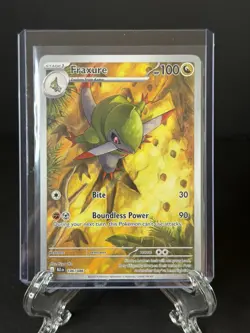 Fraxure 146/086 Illustration Rare Pokemon SV: Black Bolt BLK 2025 NM Pack Fresh - Image 1