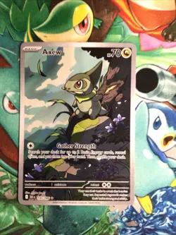 Axew IR 145/086 Sv: Black Bolt Pokemon 2025 Illustration Rare - Image 1