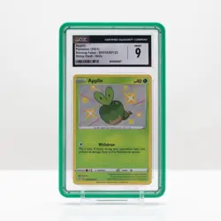 Pokemon Applin Shiny Vault Holo #SV012/SV12 Shining Fates 2021 - CGC 9 Mint - Image 1