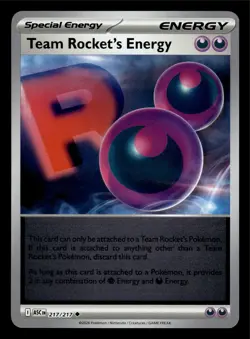 Team Rocket's Energy Ascended Heroes 217/217 Pokemon TCG NM Reverse Holo 2026 - Image 1