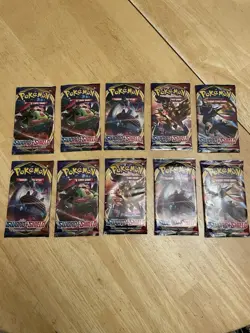 Pokemon TCG Sword And Shield Base Set Booster Pack Lot Of 10 Factory Sealed - Image 1