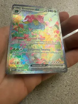 Pokemon Scarlet & Violet 151 Venusaur ex 198/165 SIR Holo NM clean. - Image 3