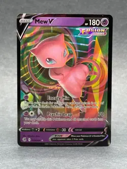 Pokemon - 113/264 Mew V SWSH08 Fusion Strike Ultra Rare Full Art Holo NM TCG - Image 1