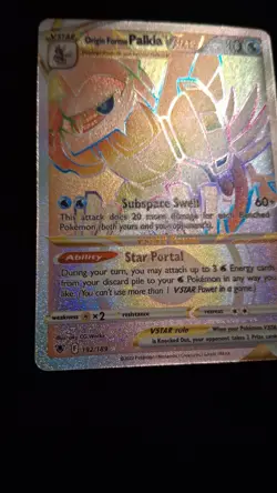 Pokemon Astral Radiance Origin Forme Palkia VSTAR Card Holographic Rare. 192/189 - Image 5
