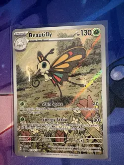 Pokemon TCG Beautifly 219/217 Illustration Rare – Ascended Heroes – Near Mint/M - Image 1