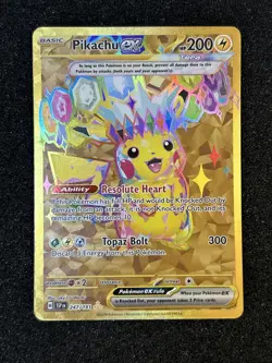 Pokemon Pikachu ex Hyper Rare Full Art Holo Sv08 247/191 🤩 PACK FRESH 🤩 - Image 1