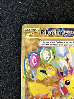 Pokemon Pikachu ex Hyper Rare Full Art Holo Sv08 247/191 🤩 PACK FRESH 🤩 - Image 4