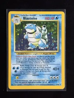 1999 Pokemon Base Set Blastoise Holo Rare 2/102 Unlimited WOTC NM-LP Vintage 🔥 - Image 1