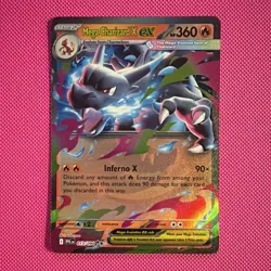 Pokemon TCG Mega Charizard X ex Me02 Phantasmal Flames 013/094 Holo 360 HP - Image 1