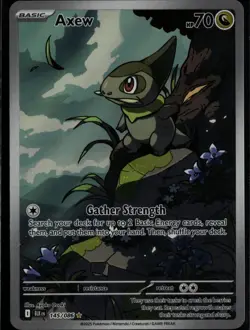 Axew 145/086 Holo Illustration Rare Black Bolt Pokemon Near Mint - Image 1
