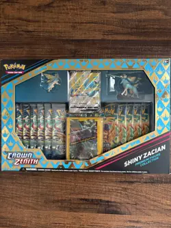 Pokemon TCG Crown Zenith Shiny Zacian Premium Figure Collection sealed - Image 1