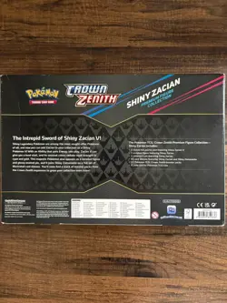 Pokemon TCG Crown Zenith Shiny Zacian Premium Figure Collection sealed - Image 2