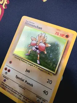 1999 Pokemon Base Set Hitmonchan 7/102 Holo Rare Unlimited - Image 3