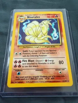 Pokemon TCG Ninetales Base Set Holo Rare 12/102 1999 Wizards English - Image 5