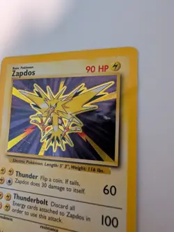 1999 Pokemon Base Set Holo Zapdos 16/102 - Image 4