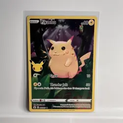 Pokemon Pikachu 005/025 Celebrations Holo Rare Full Art Black Star Promo - Image 1