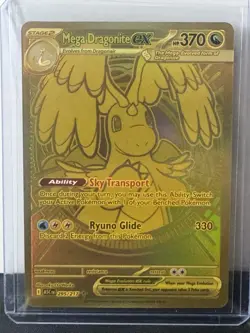 Pokemon Ascended Heroes Mega Dragonite Ex 295/217 Gold Hyper Rare - Image 3