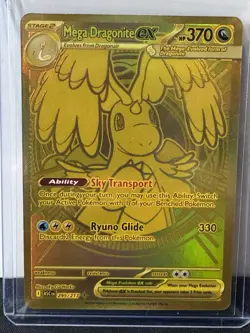 Pokemon Ascended Heroes Mega Dragonite Ex 295/217 Gold Hyper Rare - Image 4