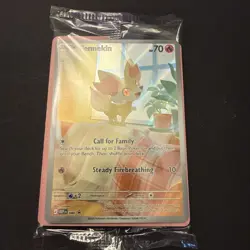 SEALED - Pokemon TCG Fennekin 080 - Black Star PROMO FULL ART Chaos Rising ETB - Image 1