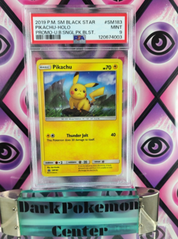Pokemon Pikachu SM183 PSA 9 Holo Unbroken Bonds Single Pack Black Star Promo - Image 2