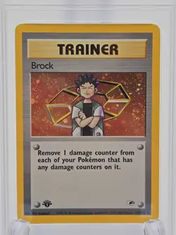 2000 POKEMON GYM HEROES 1ST EDITION #15 BROCK-HOLO PSA 9 MINT - Image 2