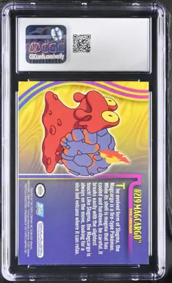 Pokemon Magcargo 219 Silver Foil Topps Johto League Champions - CGC 9 - Image 2