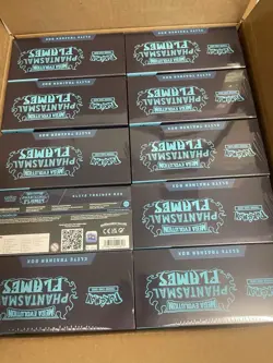 Lot of (10) Pokemon TCG Phantasmal Flames Elite Trainer Boxes SEALED NEW ETB - Image 1