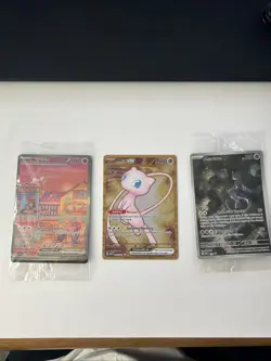 🔥Pokemon 151 UPC Mewtwo Mew ex Metal Mew PROMO Set FACTORY SEALED🔥 - Image 1