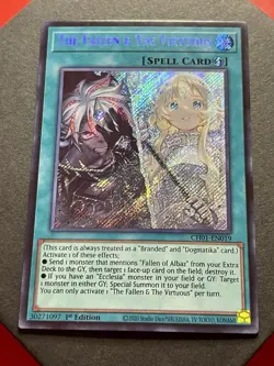 The Fallen & The Virtuous | CH01-EN019 | Secret Rare | NM | 1st Ed | YuGiOh! - Image 3
