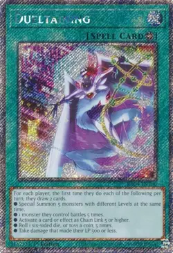 YUGIOH RA04-EN286 Dueltaining Platinum Secret Rare 1st Edition NM - Image 1