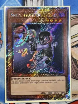 Snipe Hunter RA03-EN170 Yugioh 1st Edition Platinum Secret Rare - Image 1