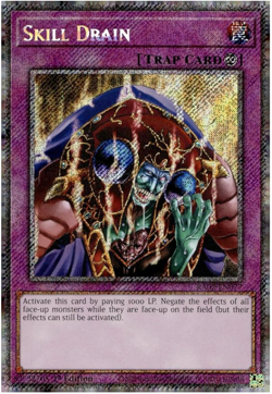 Yugioh! - Skill Drain - RA02-EN077 - Platinum Secret Rare - 1st Ed - NM/M - Image 1