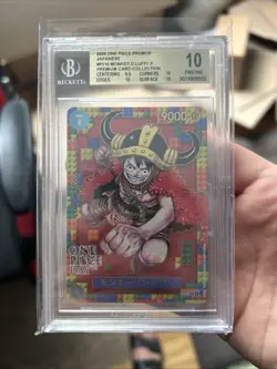 2025 ONE PIECE PROMOS #P110 MONKEY.D.LUFFY BGS 10 BLACK LABEL + BGS 10 - Image 3